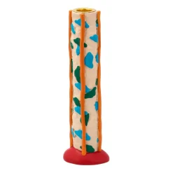 Villa Collection Kynttilänjalat & Kyntteliköt^Styles kynttilänjalka täplät 21 cm, Blue-orange