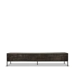 Ethnicraft Tv-Tasot & Mediakalusteet|Senkit & Sivupöydät^Tabwa mediataso, Musta tiikki 51 x 240 cm