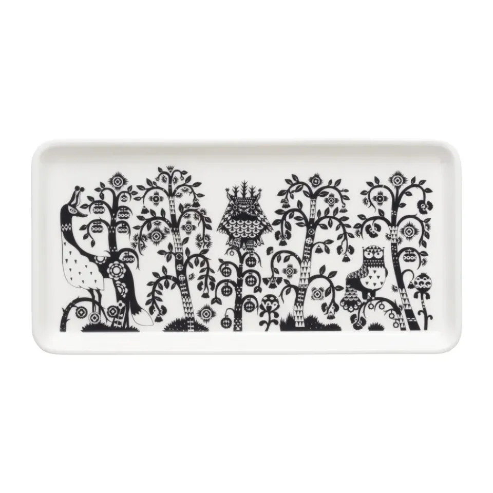 Iittala Kodinsisustusta Ja Yksityiskohtia|Koristetarjottimet^Taika lautanen 12x24 cm, Musta