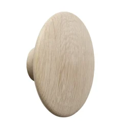 Muuto Koukut & Vaateripustimet|Lastenhuoneen Säilytys^The Dots ripustin tammi, Ø17 cm