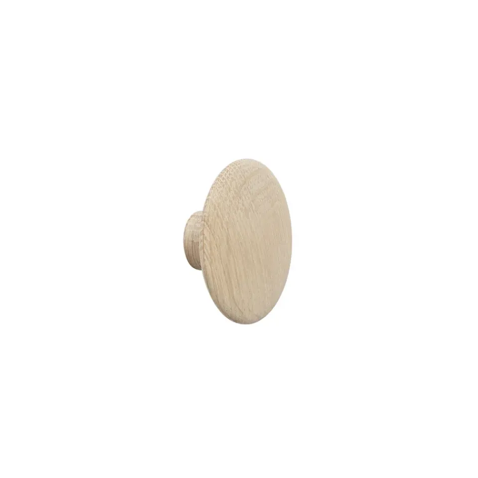 Muuto Koukut & Vaateripustimet|Lastenhuoneen Säilytys^The Dots ripustin tammi, Ø6,5 cm