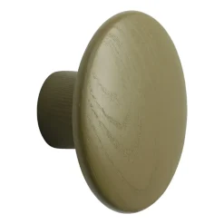 Muuto Koukut & Vaateripustimet^The Dots -vaatekoukku brown green, Ø 9 cm