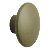 Muuto Koukut & Vaateripustimet^The Dots -vaatekoukku brown green, Ø 6,5 cm