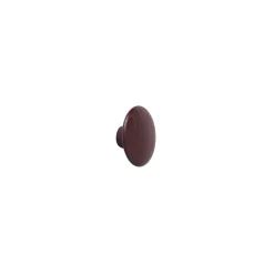 Muuto Koukut & Vaateripustimet|Lastenhuoneen Säilytys^The Dots vaatekoukku burgundy, erittäin pieni
