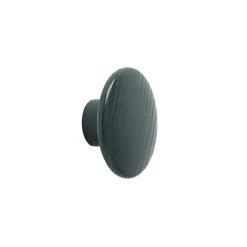 Muuto Koukut & Vaateripustimet|Lastenhuoneen Säilytys^The Dots -vaatekoukku dark green, Ø 6,5 cm
