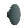 Muuto Koukut & Vaateripustimet|Lastenhuoneen Säilytys^The Dots -vaatekoukku dark green, Ø 13 cm