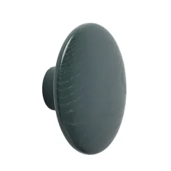 Muuto Koukut & Vaateripustimet|Lastenhuoneen Säilytys^The Dots -vaatekoukku dark green, Ø 13 cm