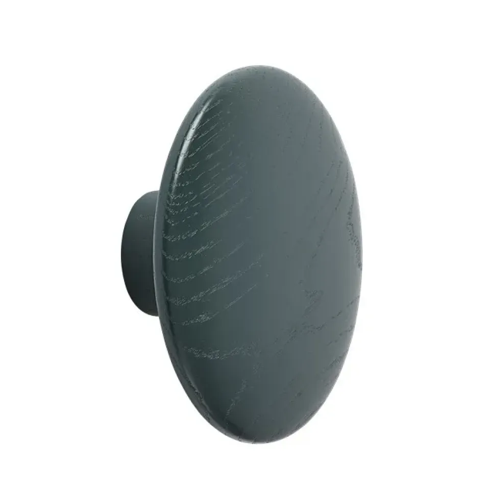 Muuto Koukut & Vaateripustimet|Lastenhuoneen Säilytys^The Dots -vaatekoukku dark green, Ø 13 cm