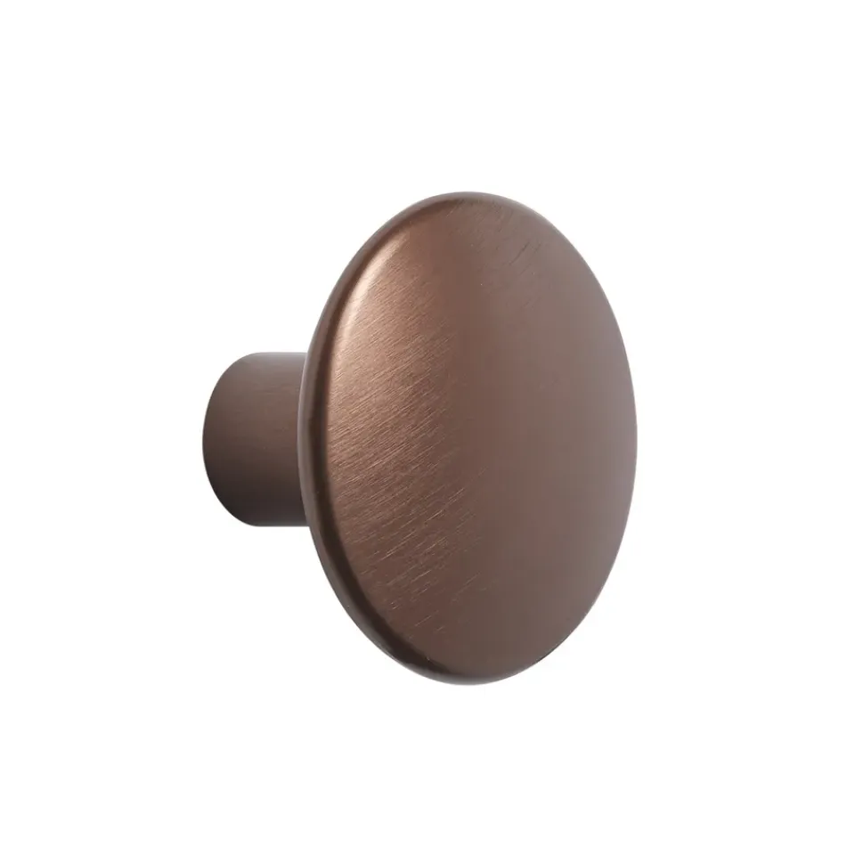 Muuto Koukut & Vaateripustimet|Lastenhuoneen Säilytys^The Dots -vaatekoukku metalli 3,9 cm, Umber