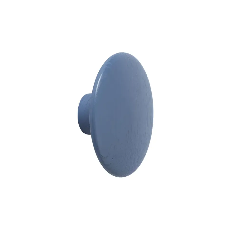 Muuto Koukut & Vaateripustimet|Lastenhuoneen Säilytys^The Dots vaatekoukku pale blue, Iso