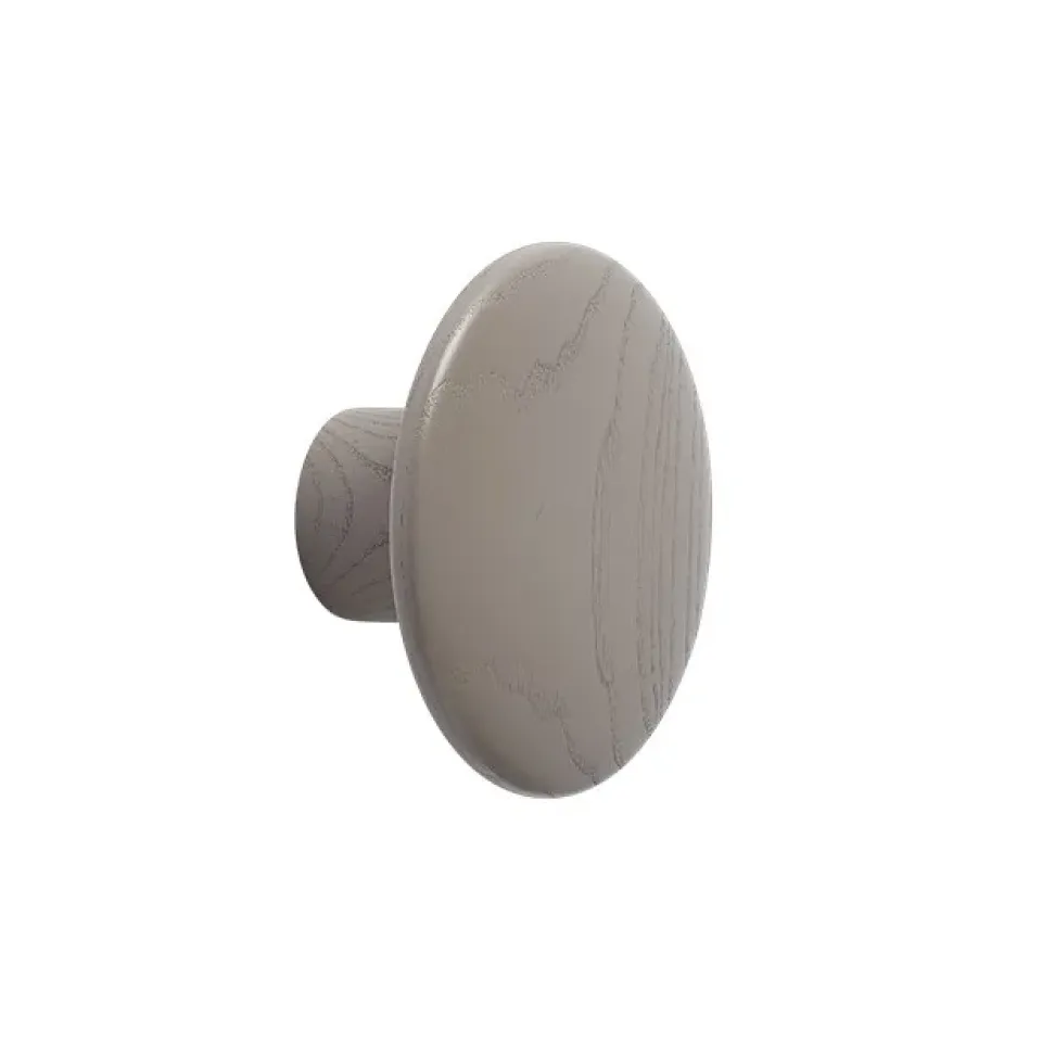 Muuto Koukut & Vaateripustimet|Lastenhuoneen Säilytys^The Dots -vaatekoukku taupe, Ø 9 cm