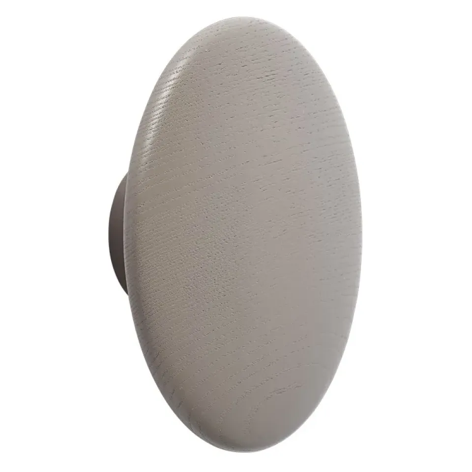 Muuto Koukut & Vaateripustimet|Lastenhuoneen Säilytys^The Dots -vaatekoukku taupe, Ø 17 cm