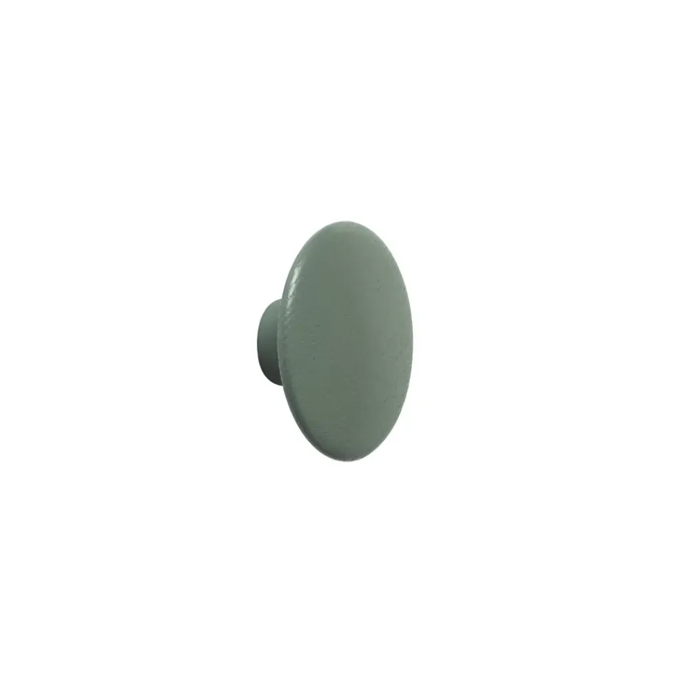 Muuto Koukut & Vaateripustimet|Lastenhuoneen Säilytys^The Dots vaatenaula dusty green (vihreä), Extra Small