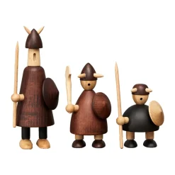 Andersen Furniture Puuhahmot^The vikings of Denmark puuhahmo 3 osaa, Stained beech