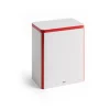 HAY Laatikot & Rasiat^Tin Container säilytyspurkki large, Off white-red