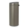 Brabantia Poljinämpärit^Touch Bin roskakori 30 litraa, platinum (harmaa)