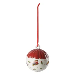 Villeroy & Boch Joulukoristeet^Toy's Delight Decoration joulupallo Ø6 cm, Valkoinen-punainen