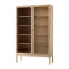 &Tradition Kaapit & Vitriinit^Trace SC88 -vitriinikaappi 120 x 192 x 40 cm, Natural natural oak