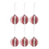 Scandi Living Joulukoristeet^Tradition joulukuusenpallo 6 kpl, Red/white
