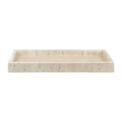 Mette Ditmer Kodinsisustusta Ja Yksityiskohtia|Koristetarjottimet^Travertiini koristelualusta 16x31 cm, Liinavaatteet