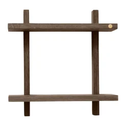 Andersen Furniture Hyllyt & Hyllyjärjestelmät^Treat seinähylly kaksinkertainen, Savusävyinen öljytty tammi, 34×12×34 cm