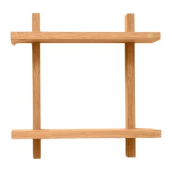 Andersen Furniture Hyllyt & Hyllyjärjestelmät^Treat seinähylly kaksinkertainen, Öljytty Nature Oak, 34×12×34 cm