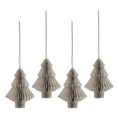 Scandi Living Joulukoristeet^Tree joulukuusenpallot 4 kpl, Beige