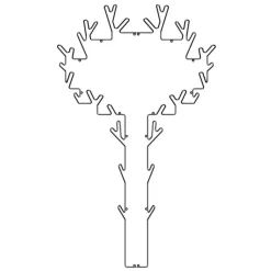 Maze Vaatelineet & Henkarit^Tree-naulakko, musta
