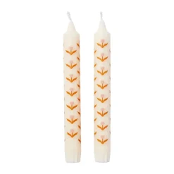 Broste Copenhagen Kynttilät^Tulip kynttilä 2-pack, Valkoinen soft pink