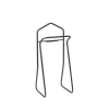 SMD Design Vaatelineet & Henkarit^Turno pukuteline, Harmaa