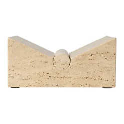 Ferm Living Kodinsisustusta Ja Yksityiskohtia^Tvara kirjatuet, Travertiini, 22x22 cm
