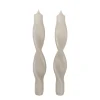Broste Copenhagen Kynttilät^Twist twisted candles kierretty kynttilä 23 cm 2-pakkaus, Rainy Day