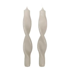 Broste Copenhagen Kynttilät^Twist twisted candles kierretty kynttilä 23 cm 2-pakkaus, Rainy Day