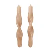 Broste Copenhagen Kynttilät^Twist twisted candles kierretty kynttilä 23 cm 2-pakkaus, Walnut