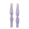 Broste Copenhagen Kynttilät^Twist twisted candles kierretty kynttilä 23 cm 2-pakkaus, Orchid light purple