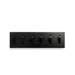 Ethnicraft Vaatelineet & Henkarit^Utilitile wall hanger vaateripustin, Lakattu tammi-black-large