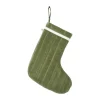 Ferm Living Joulukoristeet^Vari tikattu joulusukka, Velvet-khaki