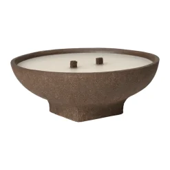 Ferm Living Kynttilät^Vei ulkovalot, Ruskea, Ø20×8 cm