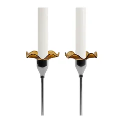 Sagaform Lisätarvikkeet Kynttilänjaloille Ja Kynttilälyhdyille^Viva valomansetti 2-pack, Amber