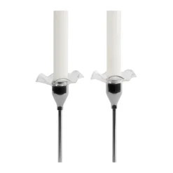 Sagaform Lisätarvikkeet Kynttilänjaloille Ja Kynttilälyhdyille^Viva valomansetti 2-pack, Kirkas