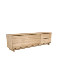 Ethnicraft Tv-Tasot & Mediakalusteet|Senkit & Sivupöydät^Wave mediataso 60 x 210 cm, Hardwax oiled oak