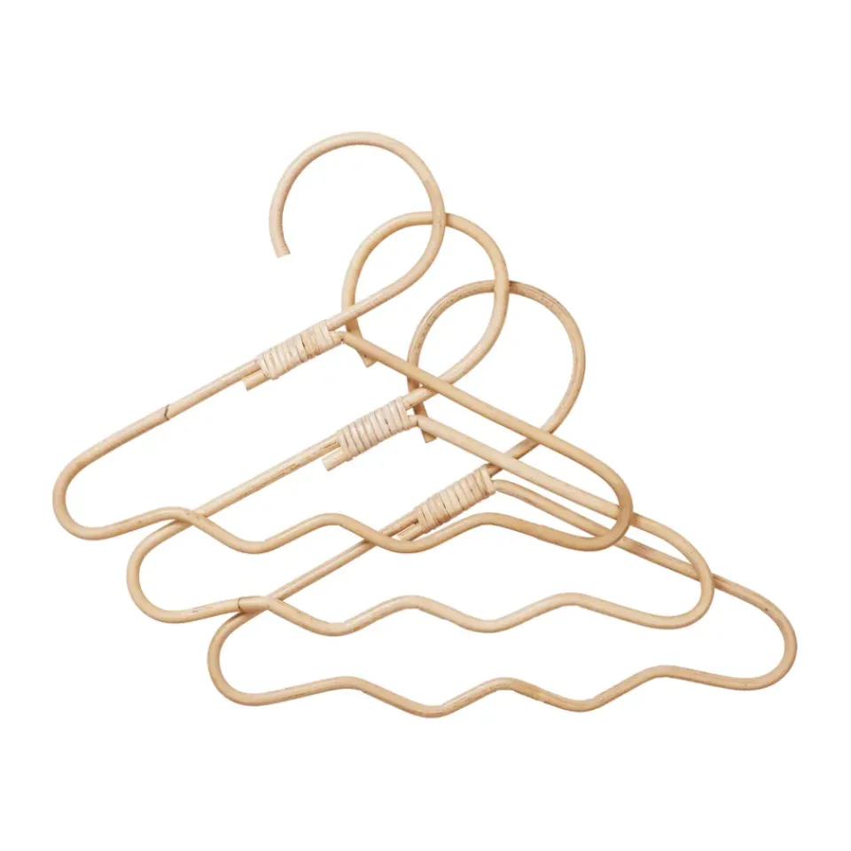Ferm Living Vaatelineet & Henkarit|Koukut & Vaateripustimet^Wavi housuteline 3-pack, Natural