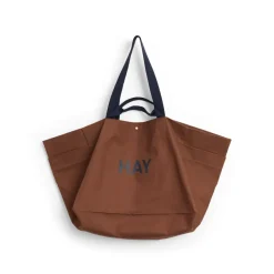 HAY Säilytyskorit^Weekend Bag Organic laukku L, Milk chocolate