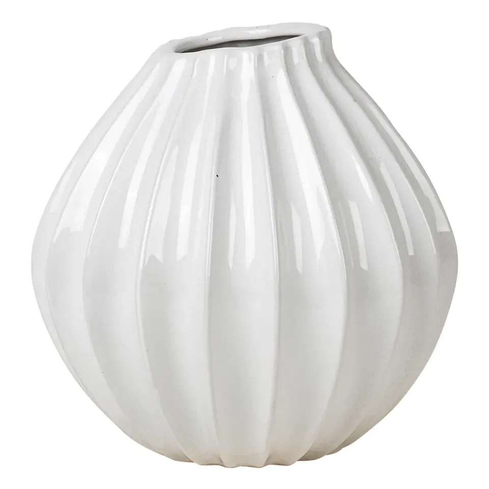 Broste Copenhagen Maljakot^Wide maljakko, ivory, 25 cm