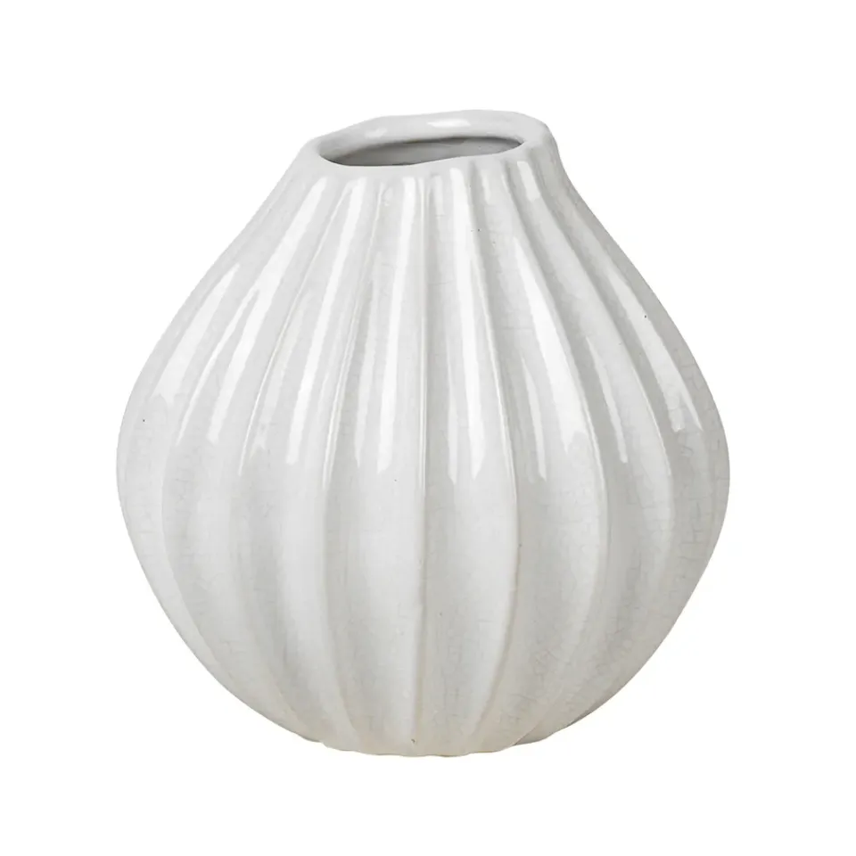 Broste Copenhagen Maljakot^Wide maljakko, ivory, 15 cm