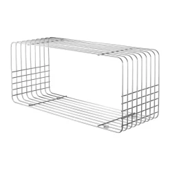 Mette Ditmer Hyllyt & Hyllyjärjestelmät^Wire-hylly, Kromi, 31x70x26 cm