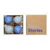 Design Letters Joulukoristeet^XMAS Stories joulukoriste Ø4 cm 4 osaa, Cobalt blue-light blue