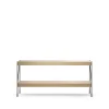 Audo Copenhagen Hyllyt & Hyllyjärjestelmät^Zet hyllyjärjestelmä, Natural oak, 1x2, black steel base