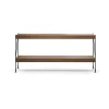Audo Copenhagen Hyllyt & Hyllyjärjestelmät^Zet hyllyjärjestelmä, Oak dark stained, 1x2, black steel base